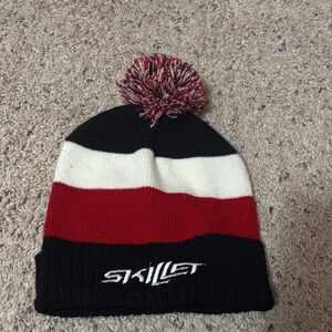 Skillet beanie with Pom on top